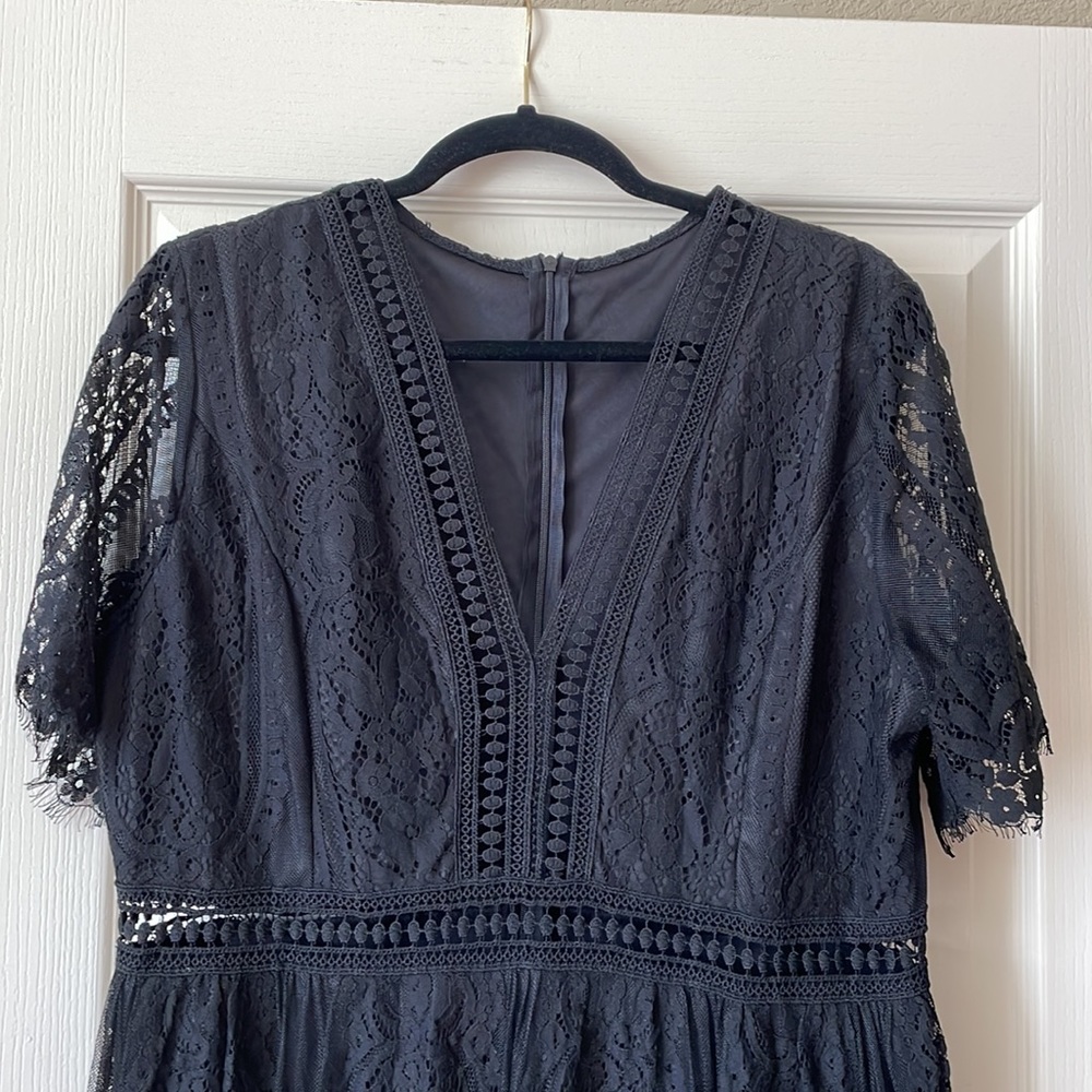 NWOT Maxi Lace Black Dress